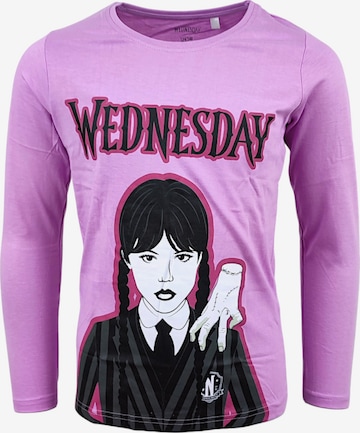 Wednesday Shirt 'Wednesday Langarmshirt' in Purple: front