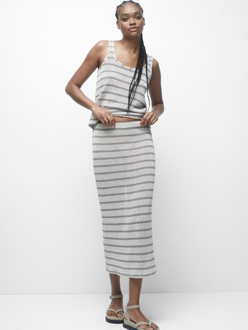 Jupe Pull&Bear en gris : devant