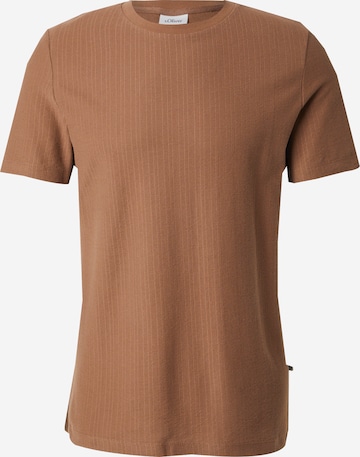 s.Oliver T-Shirt in Braun: Vorderseite