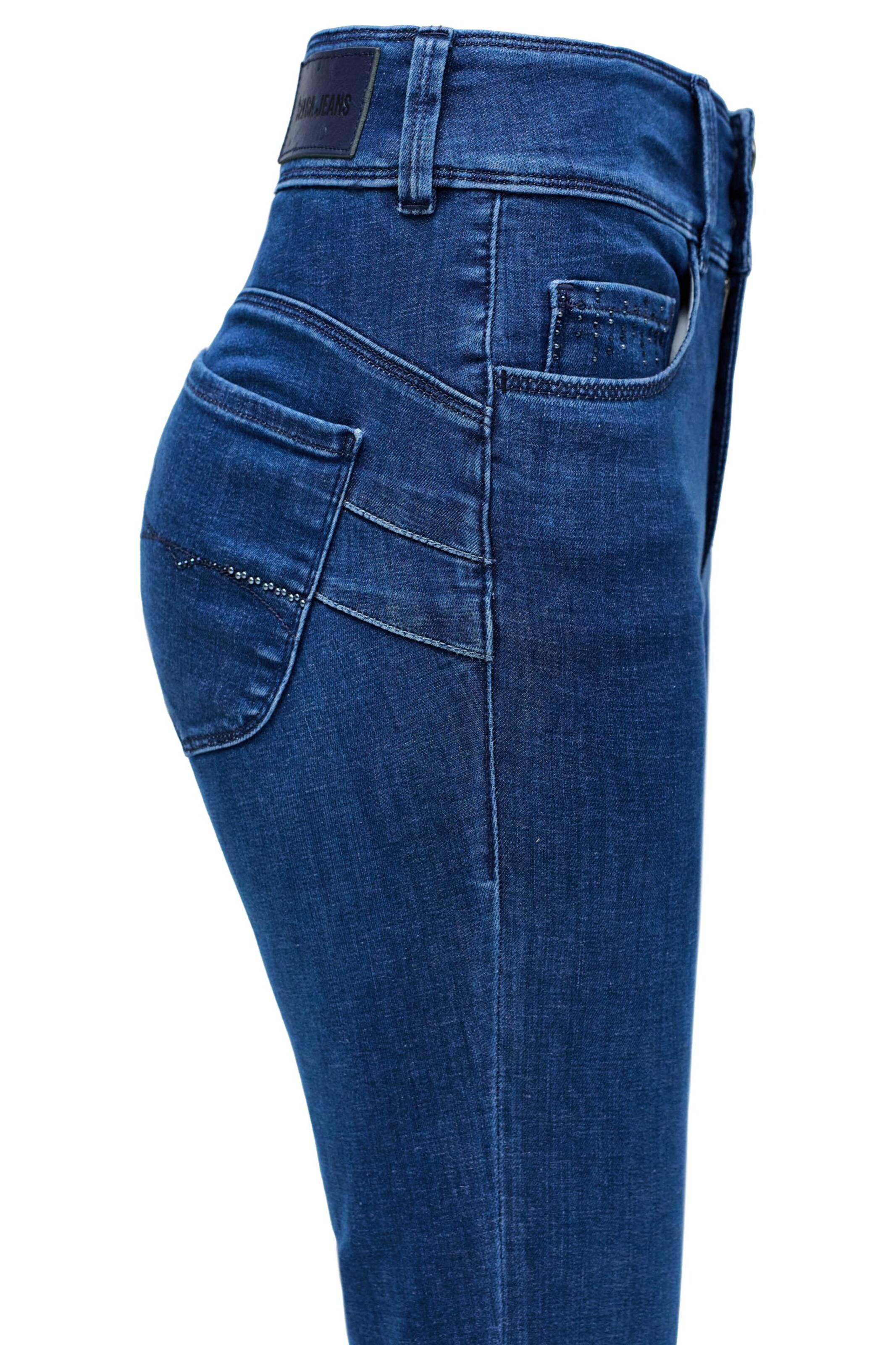 Skinny Jean 'Secret' Salsa Jeans en bleu