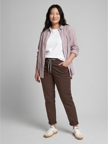 Tom Tailor Women + Slimfit Hose in Braun