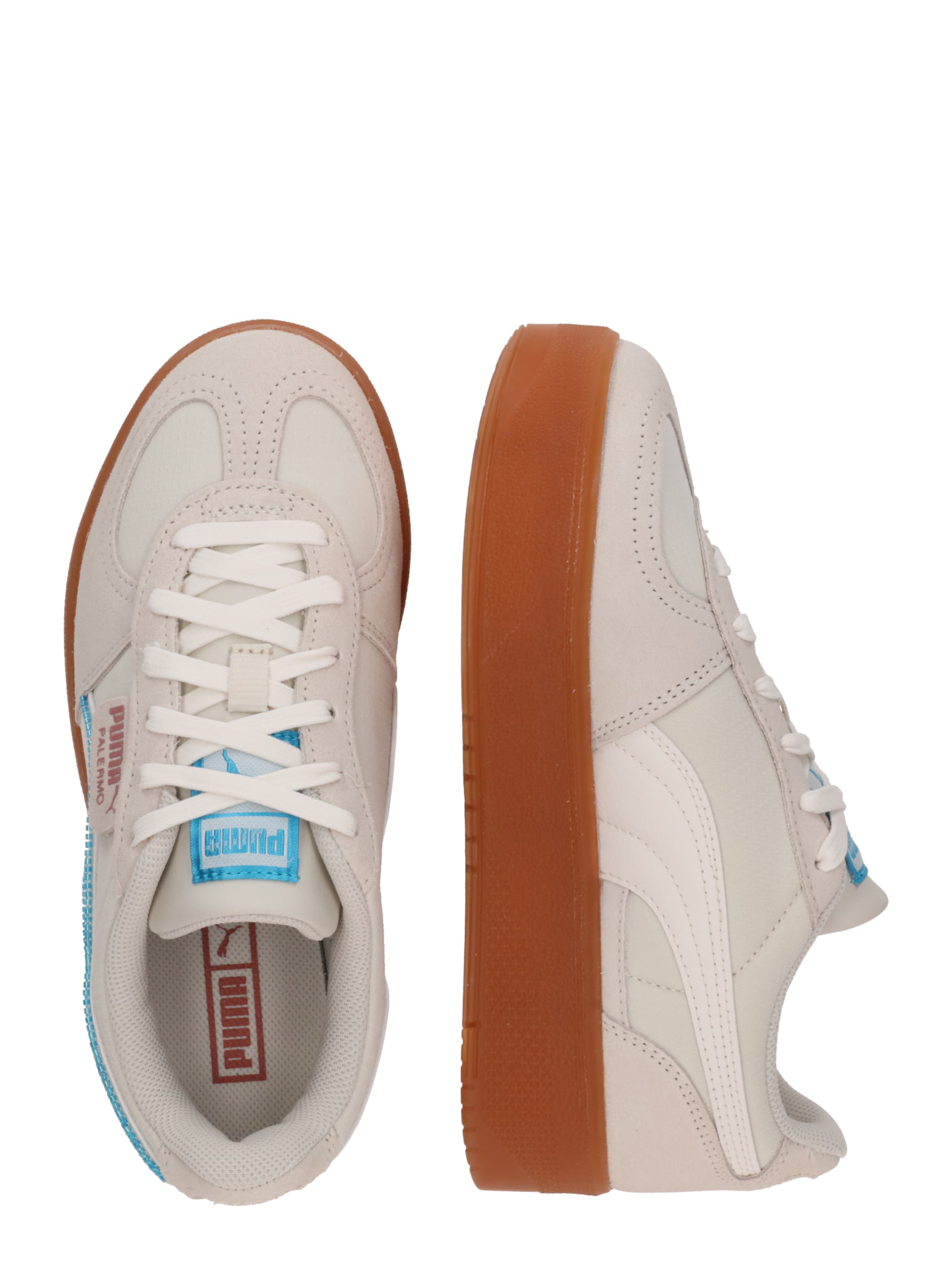 PUMA Rövid szárú sportcipők 'Palermo Elevata' - fehér