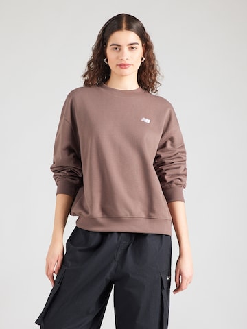 new balance Sweatshirt 'Essentials' i brun: framsida