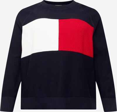 Tommy Hilfiger Curve Sweater majica u tamno plava / crvena / bijela, Pregled proizvoda
