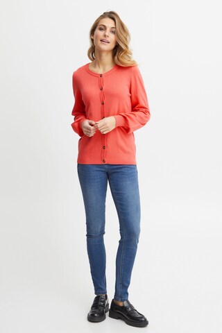 Fransa Knit Cardigan in Orange