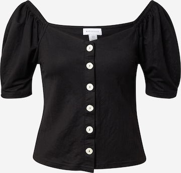 Warehouse Blouse in Zwart: voorkant