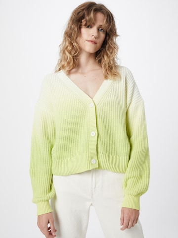 WEEKDAY Knit cardigan 'Yvette' in Yellow: front
