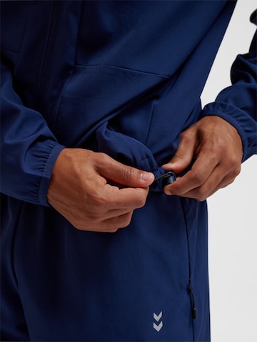 Hummel Sports sweat jacket in Blue