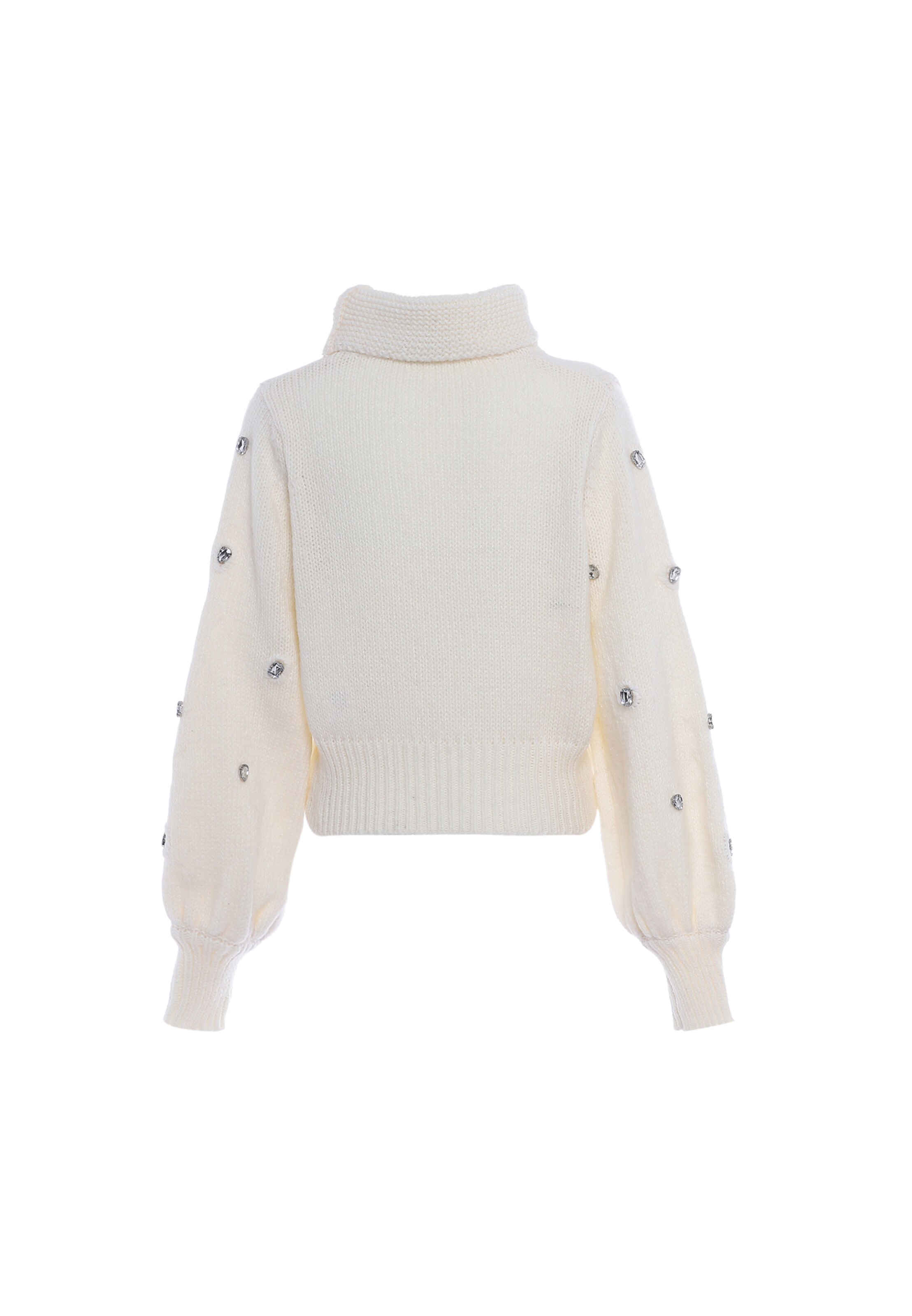 balta faina Megztinis