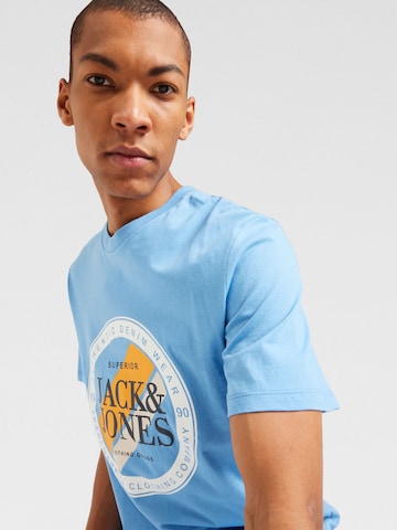 JACK & JONES T-Shirt 'LOOF' in Blau