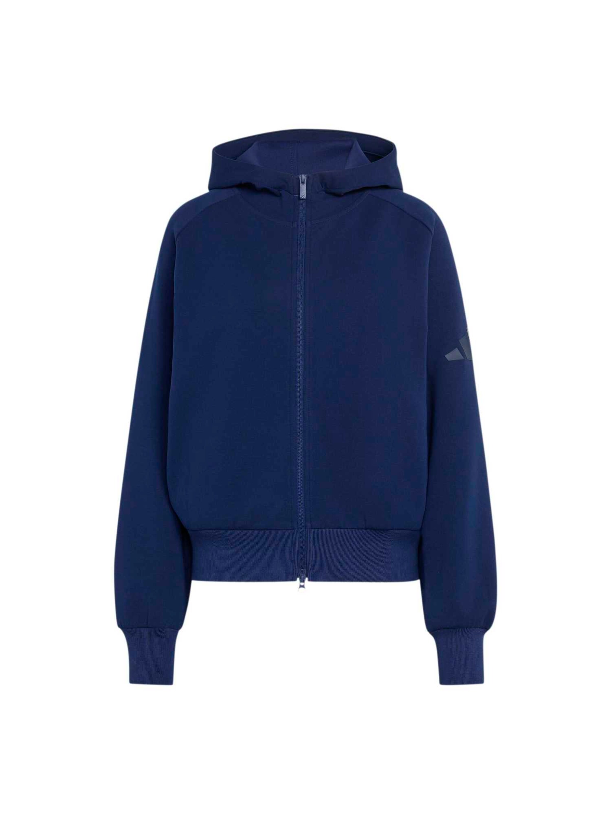 Veste de survêtement 'Soft Lux' ADIDAS SPORTSWEAR en bleu : devant