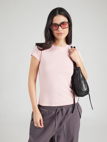 T-shirt 'EVERYDAY' TOPSHOP en rose : devant