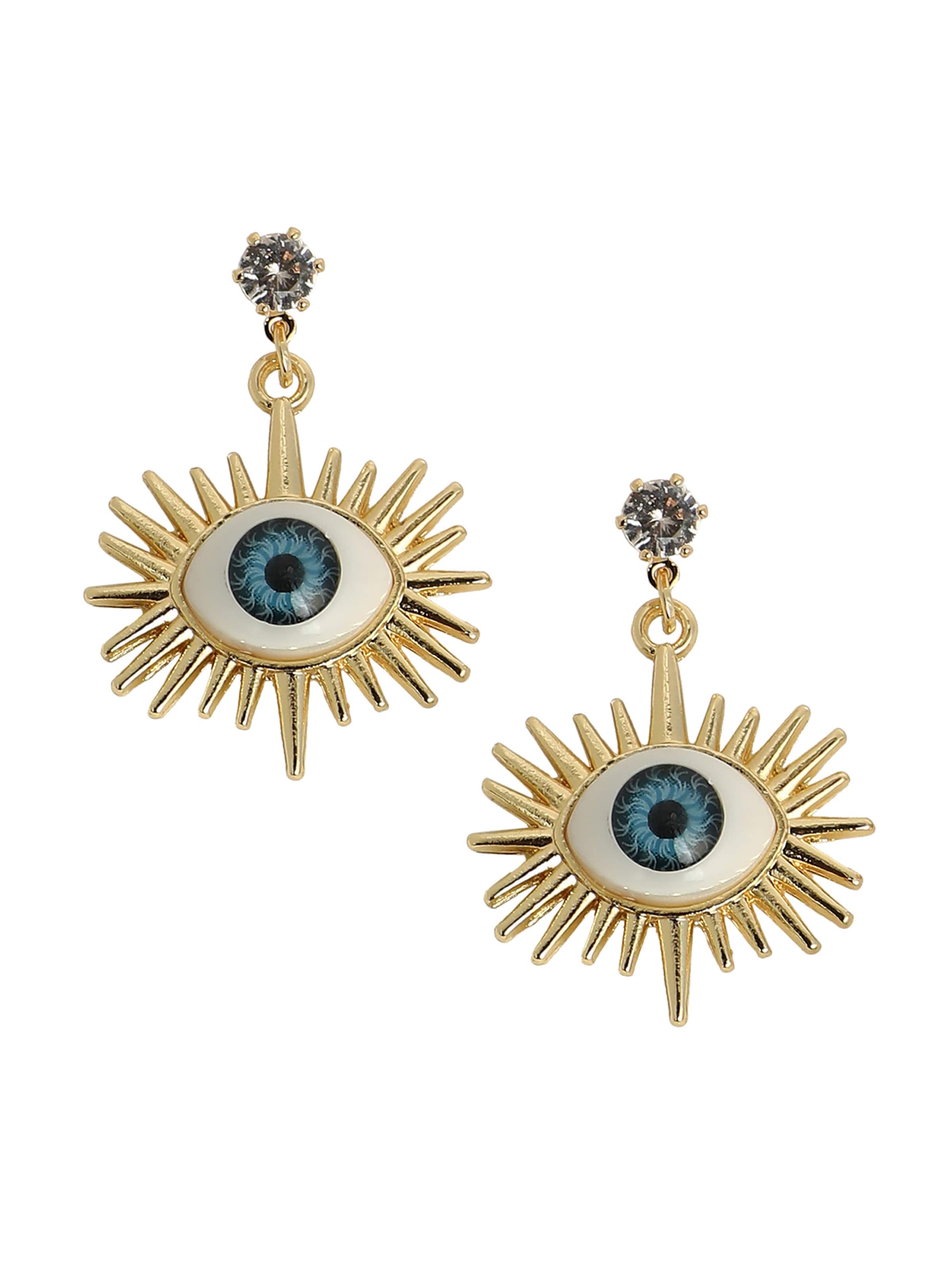 Boucles d'oreilles 'Oda' SOHI en or : devant