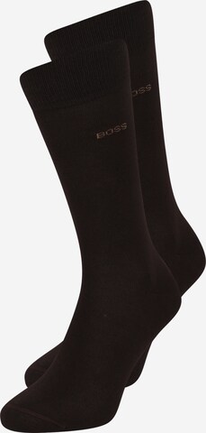 Chaussettes '2P RS Uni CC' BOSS en marron : devant