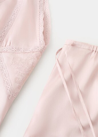 MANGO Pajama Pants in Pink