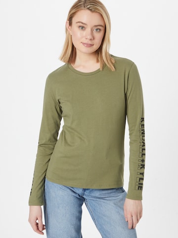 KENDALL + KYLIE Shirt in Green: front