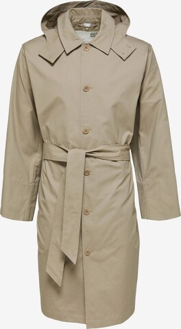 Manteau mi-saison 'Borg' SELECTED HOMME en beige : devant