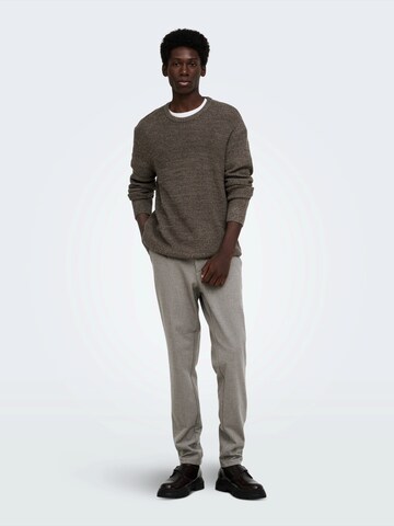 Only & Sons Pullover in Braun