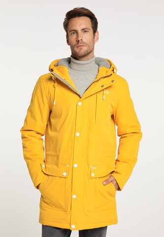 Parka invernale di ICEBOUND in giallo: frontale