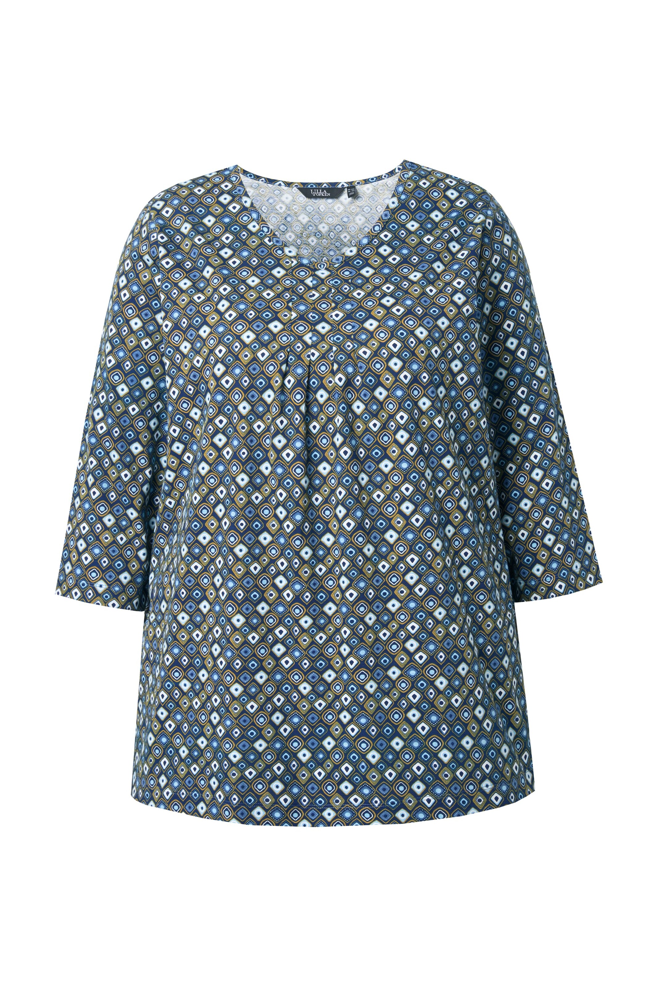 Ulla Popken Shirt in Blauw: voorkant