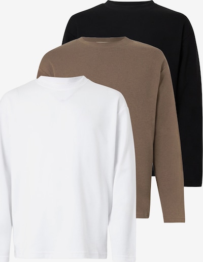 Marškinėliai 'SLHOSCAR' iš SELECTED, spalva – ruda / juoda / balta, Prekių apžvalga