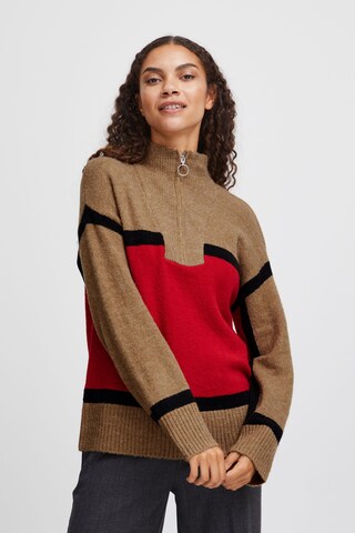b.young Sweater 'Byomartha' in Brown: front