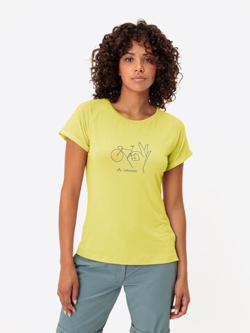 VAUDE Functioneel shirt ' W Cyclist 2 T ' in Geel: voorkant