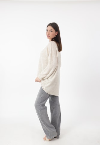 Elara - Jersey talla grande en beige