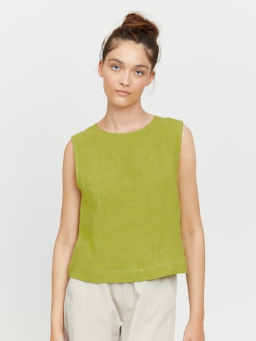 mazine Top ' Mena ' in Green: front