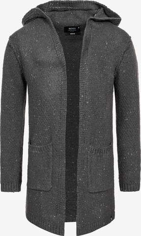 INDICODE JEANS Strickjacke ' Brad ' in Grau: predná strana