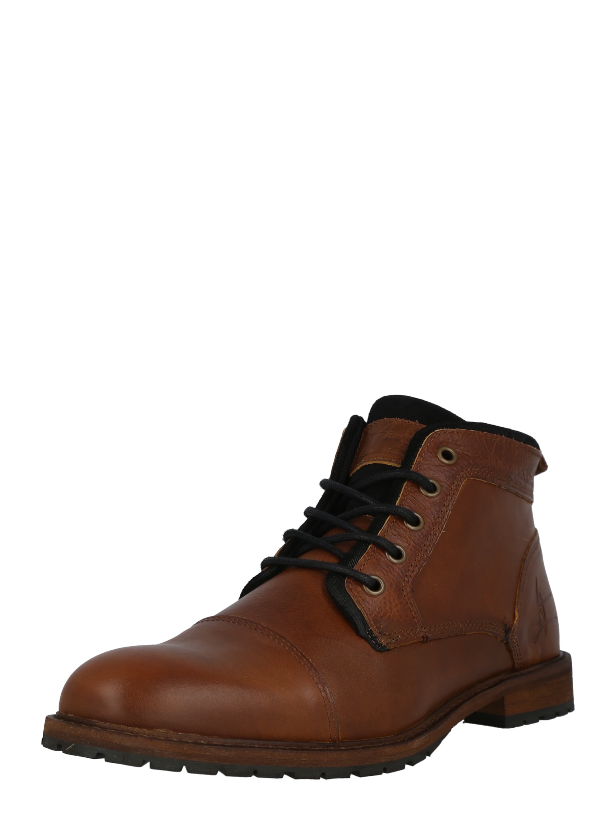 Bottines à lacets BULLBOXER en marron : devant