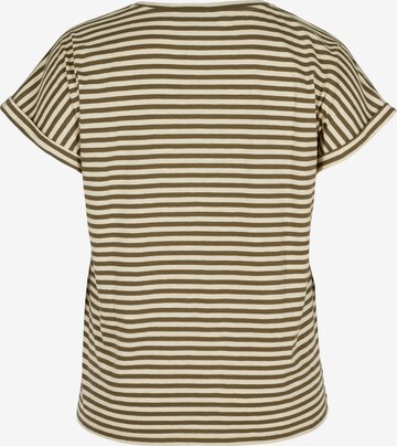 Zizzi T-Shirt 'FARAH' in Beige