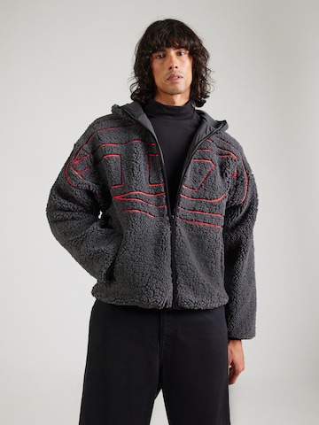 DIESEL Sweatjacke 'S-ZAT' in Grau: Vorderseite