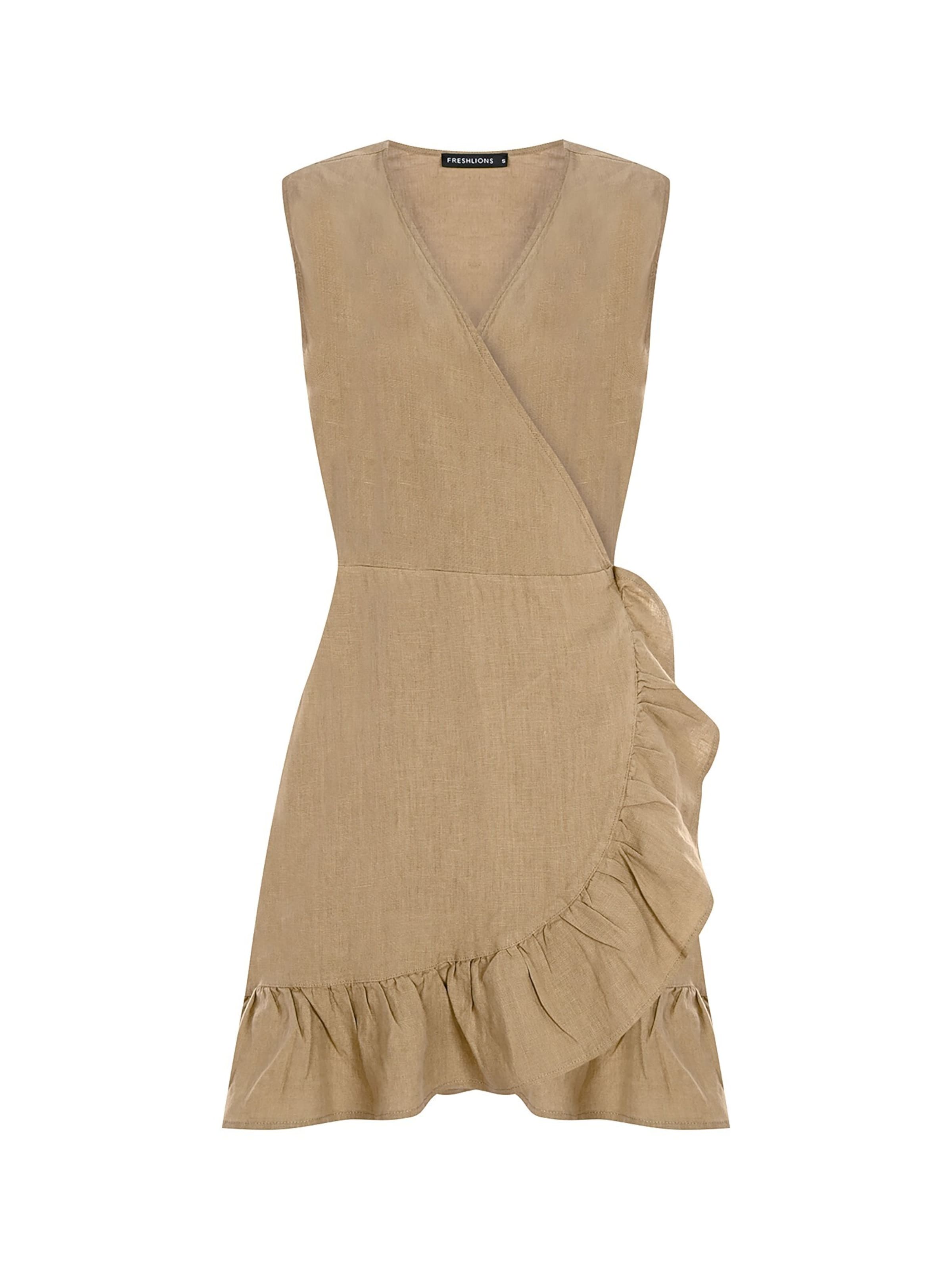 FRESHLIONS Summer dress 'Mailinda' in Brown: front
