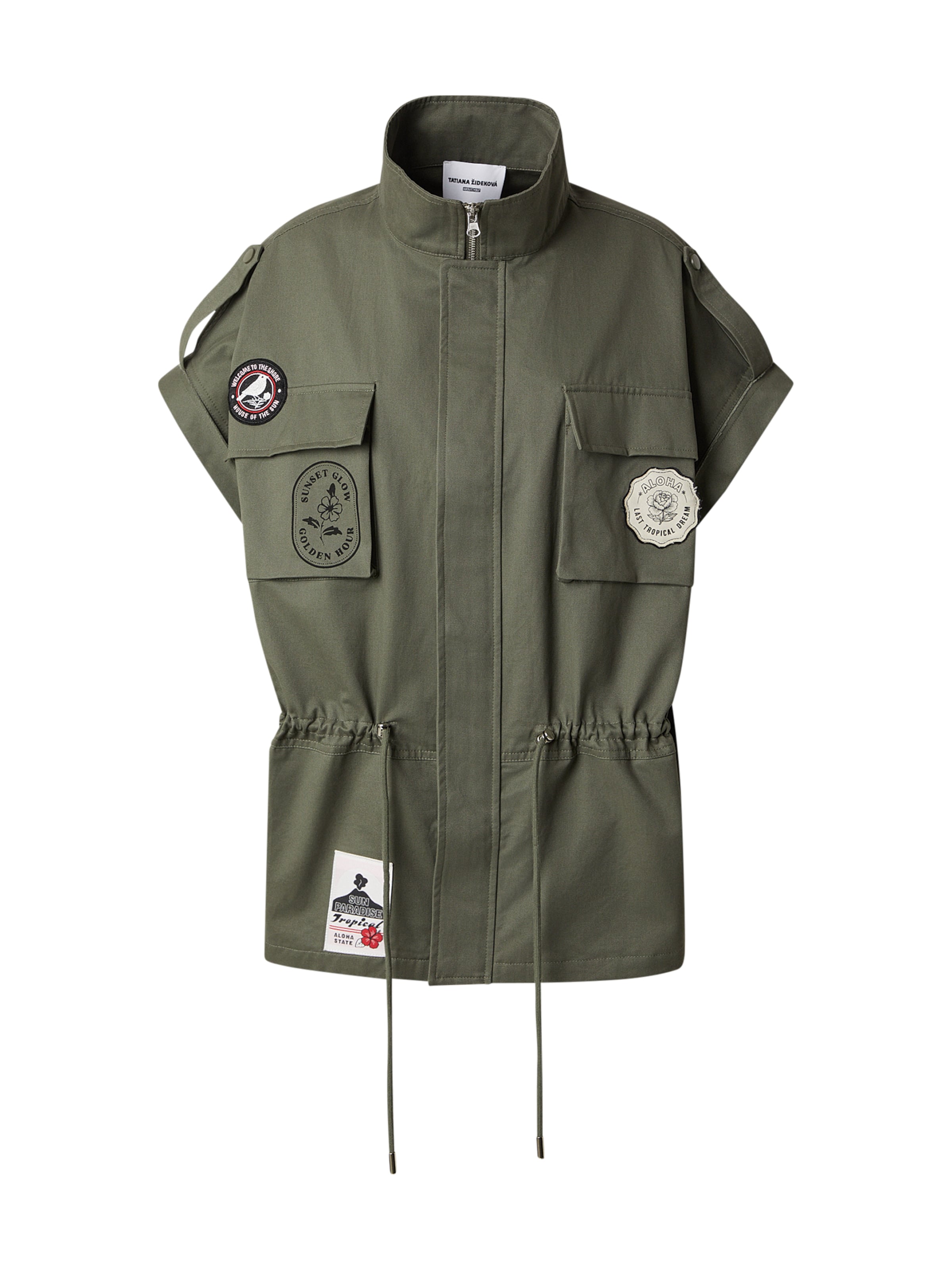 Gilet Tatiana Zidekova en vert : devant