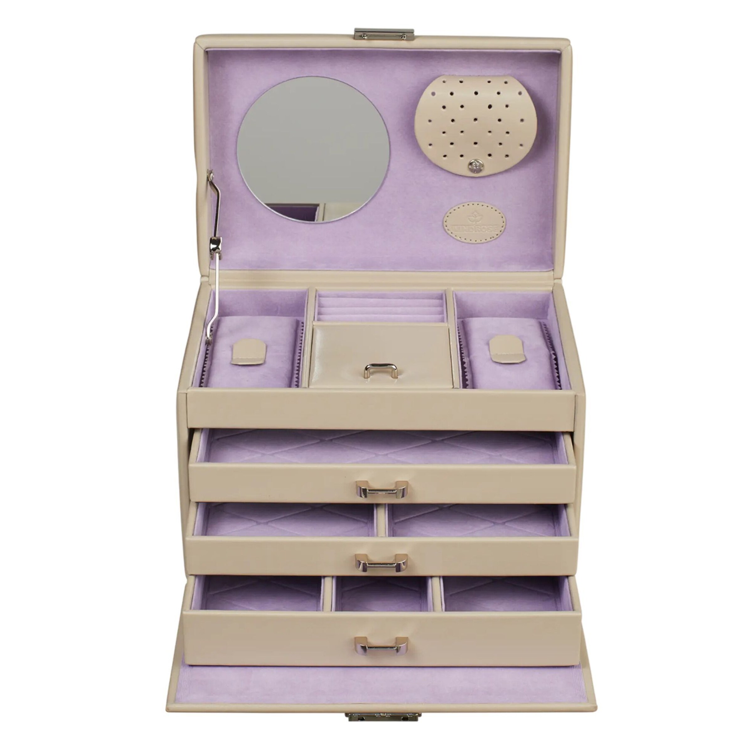 WINDROSE Jewelry storage 'Merino' in Beige