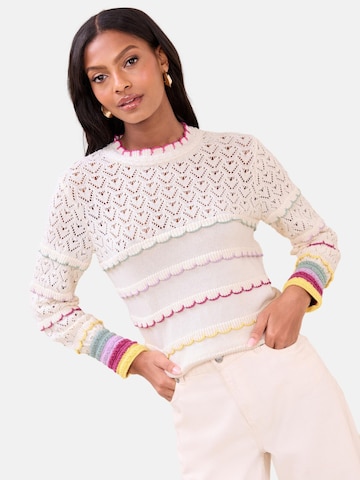 Lipsy Пуловер в бежово: отпред