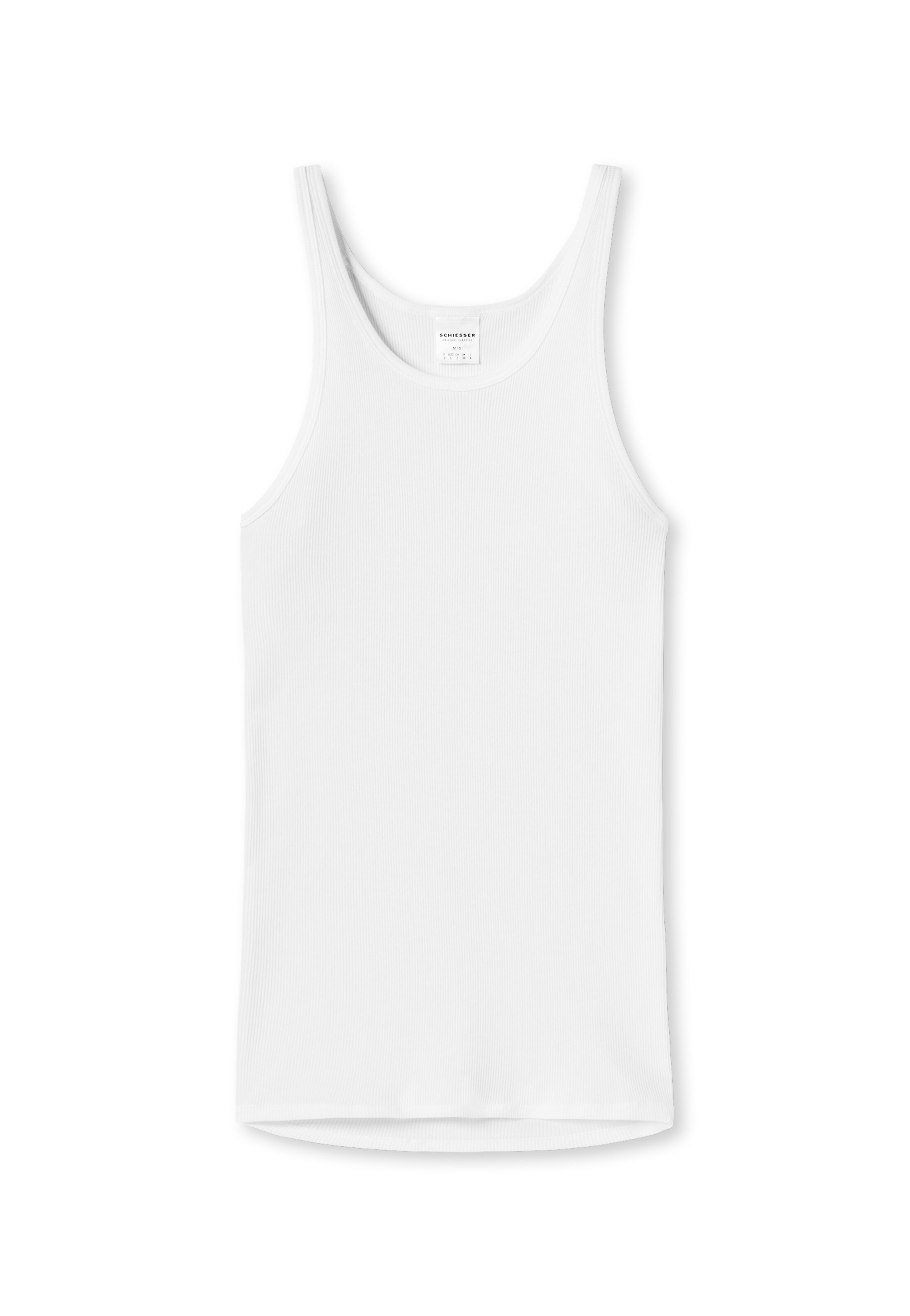 SCHIESSER Unterhemd in Weiß: Vorderseite