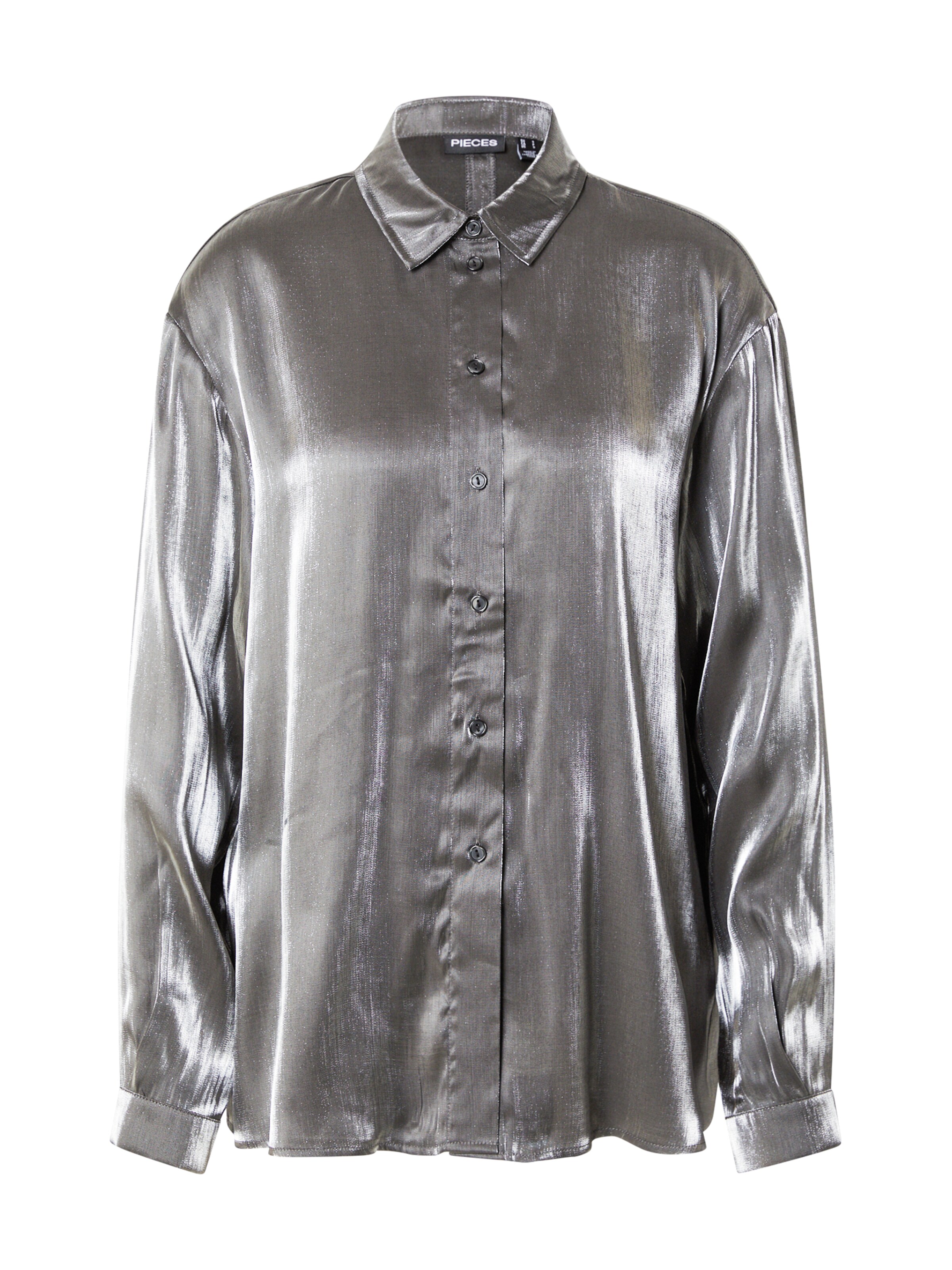 PIECES Blouse 'PCROLA' in Grey: front