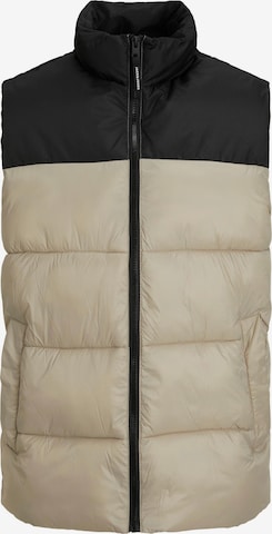 JACK & JONES Vest 'Toby' in Beige: front