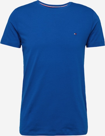 Coupe slim T-Shirt TOMMY HILFIGER en bleu : devant