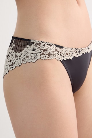 INTIMISSIMI Slip 'Pretty Flowers' in Schwarz
