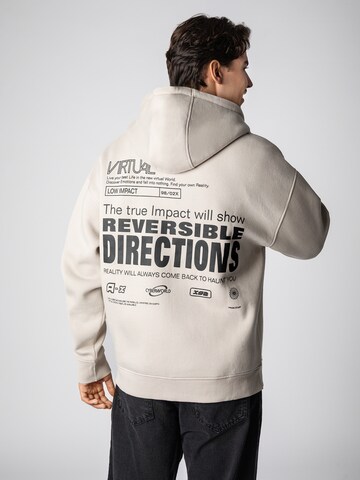 Sublevel Sweatvest in Beige: voorkant