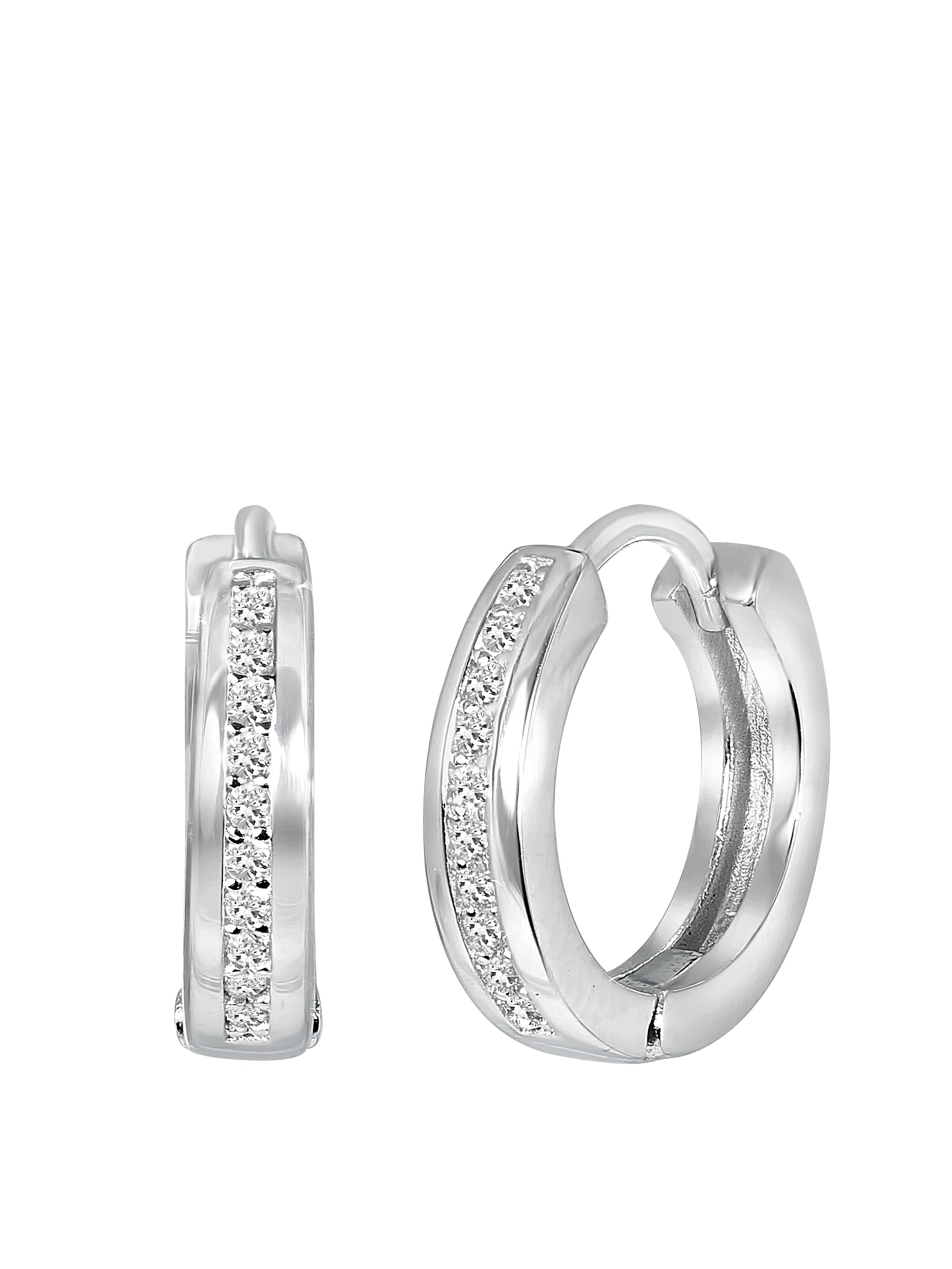 Lucardi Ohrringe in Silber: Vorderseite