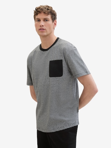 TOM TAILOR DENIM T-Shirt in Schwarz