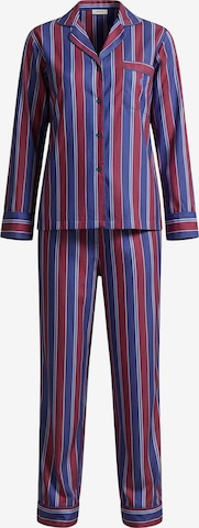 Polo Ralph Lauren Pyjama ' Cricket Stripe ' in Lila: voorkant