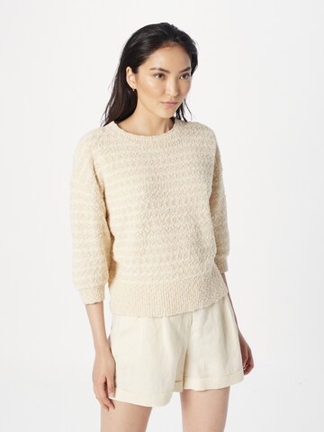 Pull-over TAIFUN en beige : devant