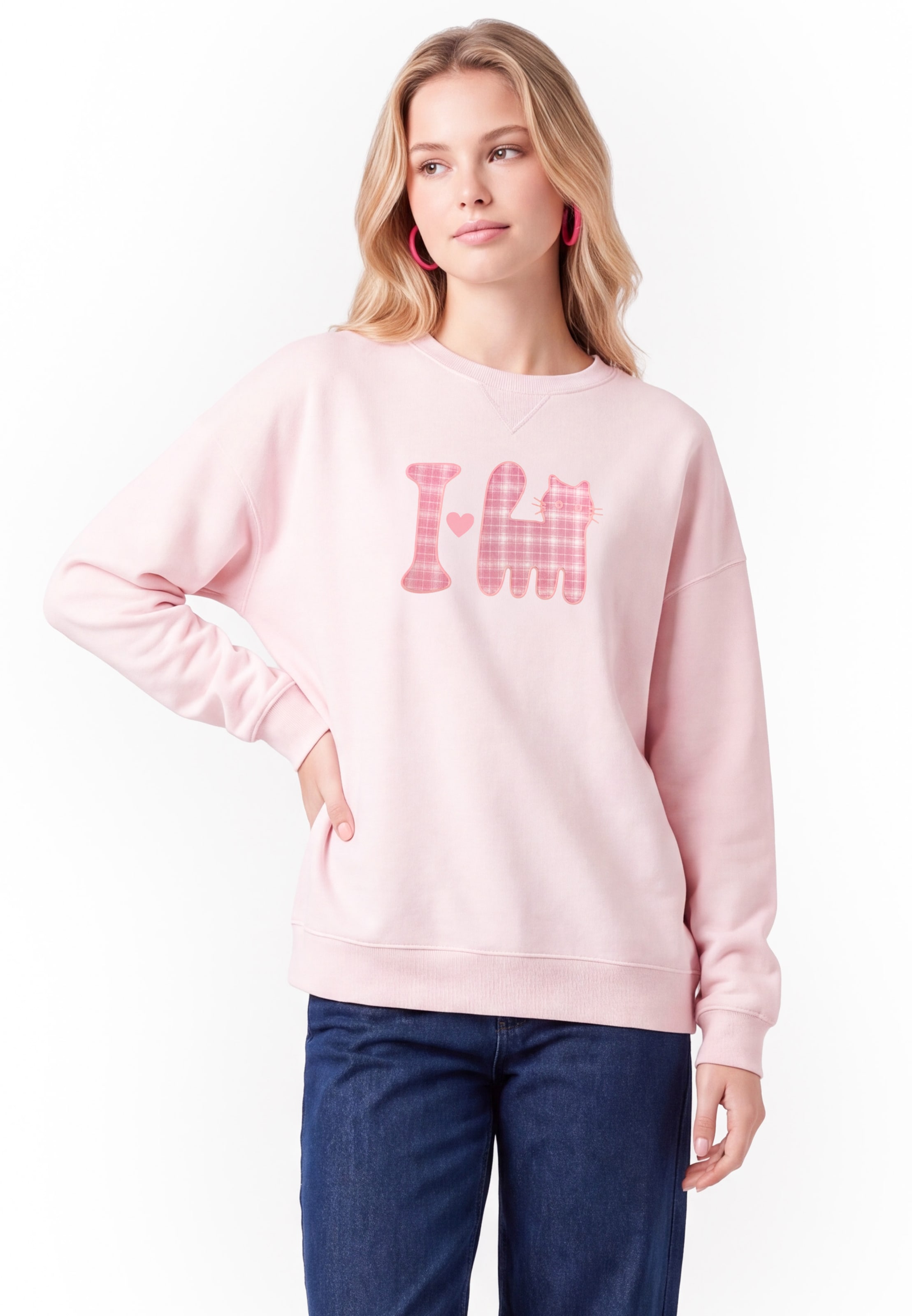 MYMO Sweatshirt in Roze: voorkant