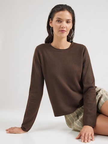 Pull-over 'ONLLOYAL' ONLY en marron : devant