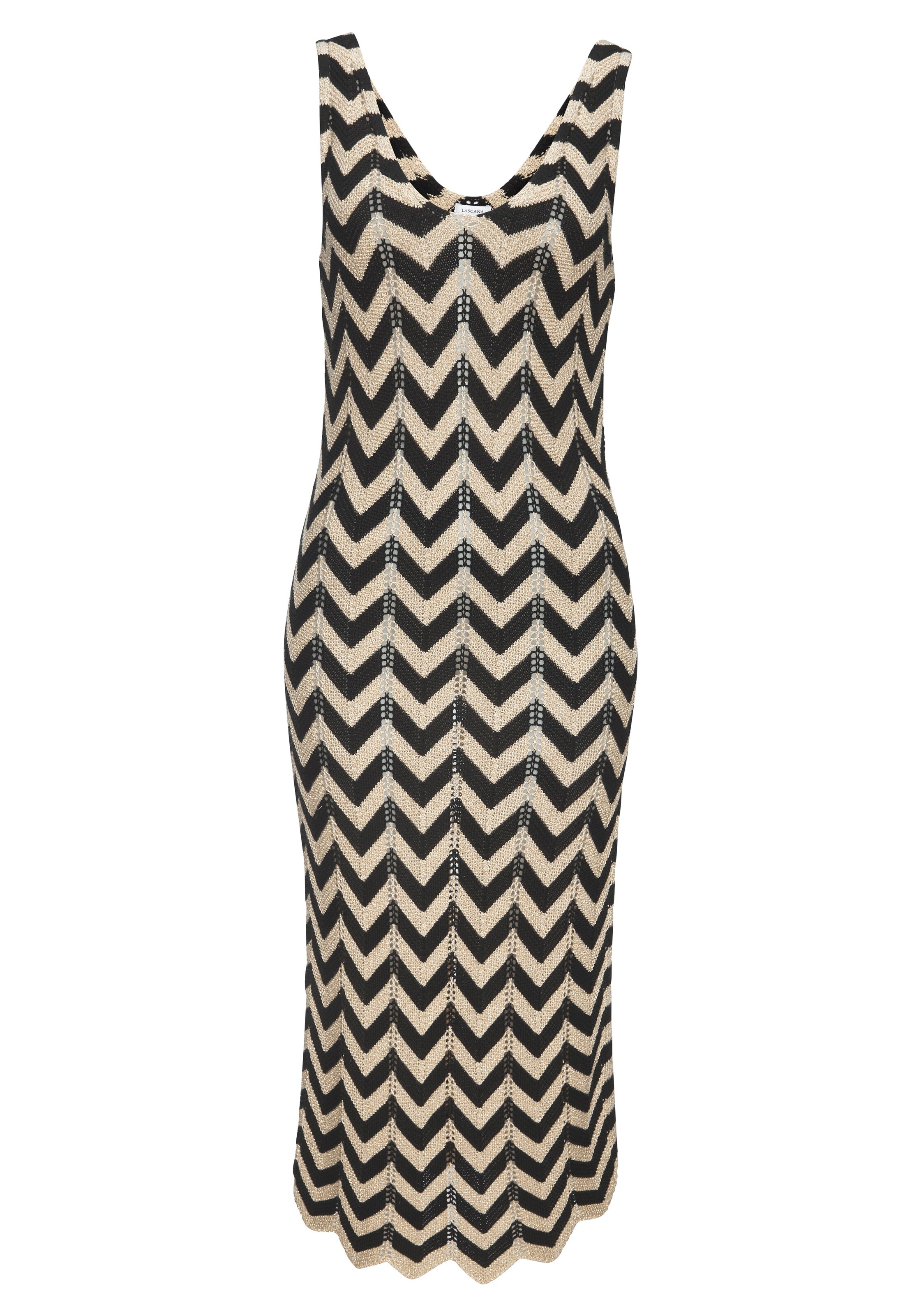 BUFFALO Strickkleid in Beige: Vorderseite